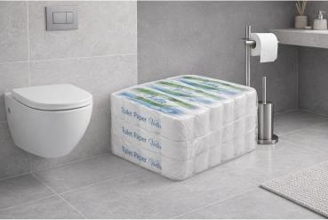 Preview: 72 Rollen Toilettenpapier hochweiss zellulose, 250 Blatt je Rolle