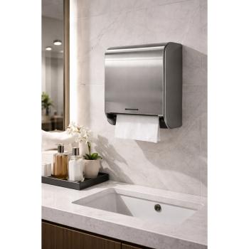 Preview: Papierhandtücher 3000 Blatt weiß 2-lagig, Vella, ZZ-Falz, 20 x 150 Stück, saugstark, 25 x 23 cm