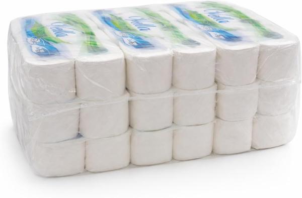 72 Rollen Toilettenpapier hochweiss zellulose, 250 Blatt je Rolle